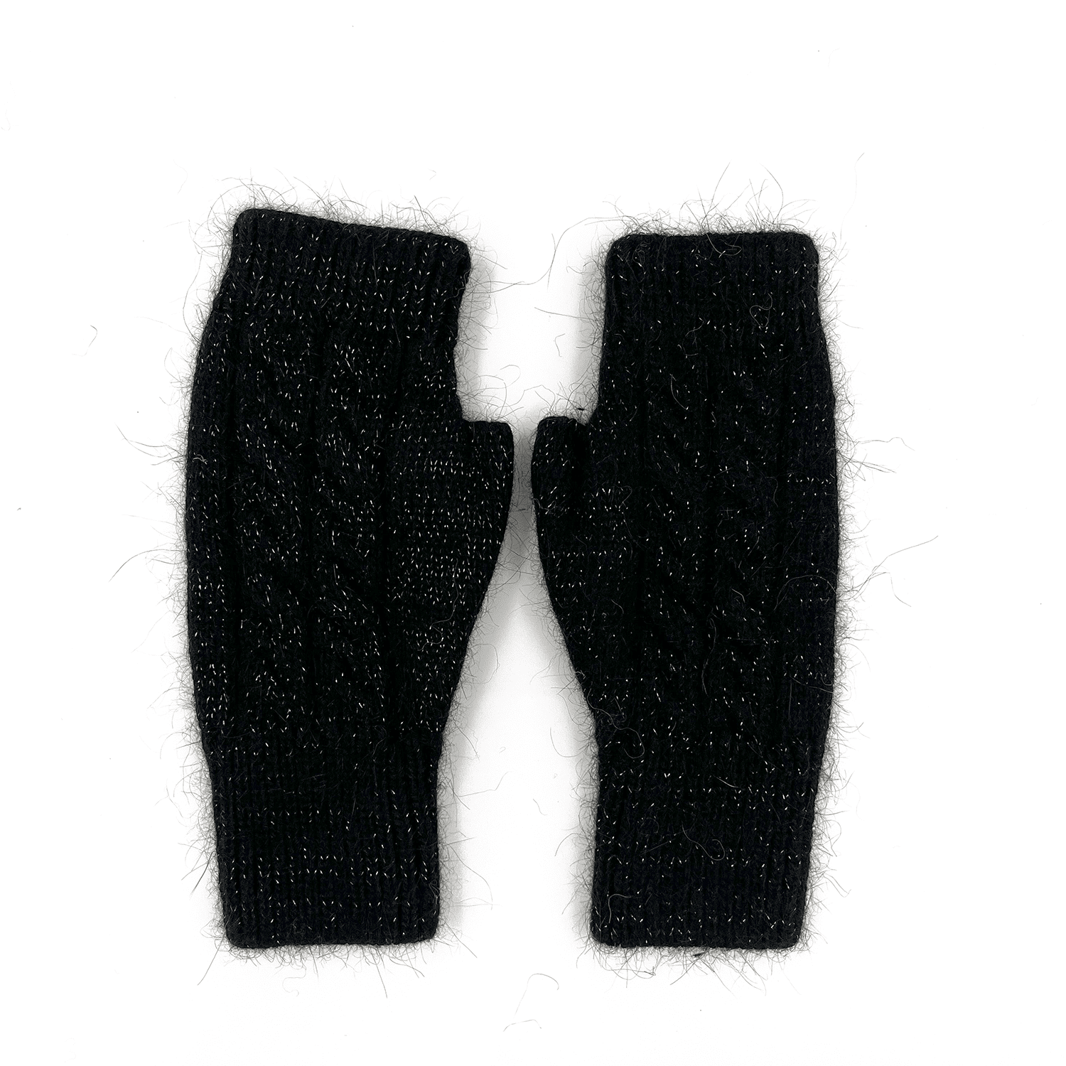  Diana & Co - Mănuși fără degete cu fir strălucitor - negru