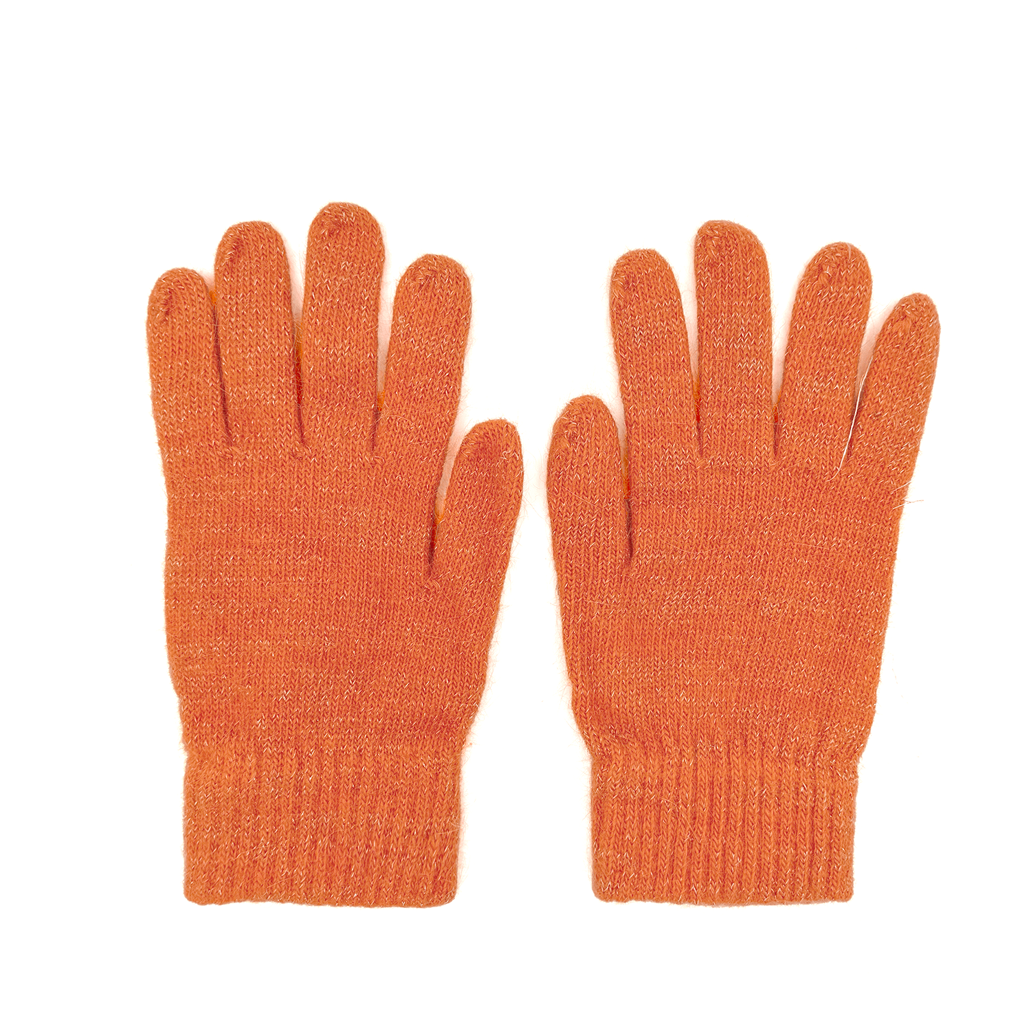 Diana & Co - Mănuși moi cu fir sclipitor - portocaliu