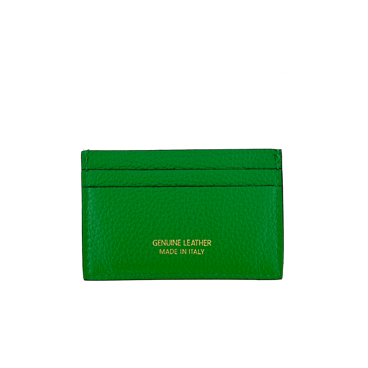 Suport pentru carduri din piele naturală - verde