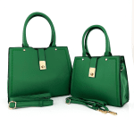 SET - Geantă mare și geantă mică + portofel - verde