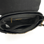David Jones - Чанта за през рамо с принт на цветя - черна 