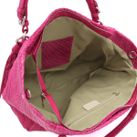  Geantă mare tip sac din piele naturală Delanna - roz