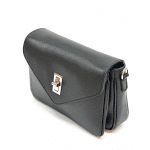 Чанта за през рамо от естествена кожа Norina - negru