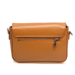 Чанта за през рамо от естествена кожа Norina - portocaliu